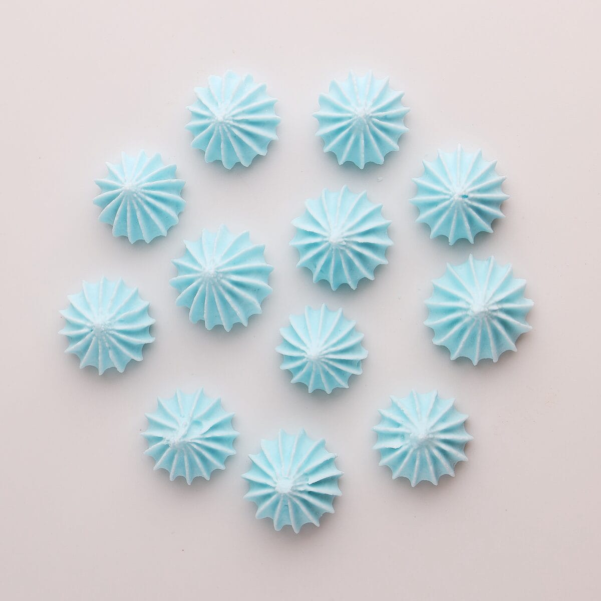 Beziki niebieskie, mini bezy 12 szt - obrazek 2