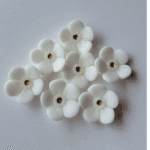 Kwiat niezapominajka cukrowa biała śr. 2,5 cm opak.7 szt. - obrazek 2