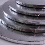 34 cm podkład pod tort srebrny 1,2 cm - obrazek 2