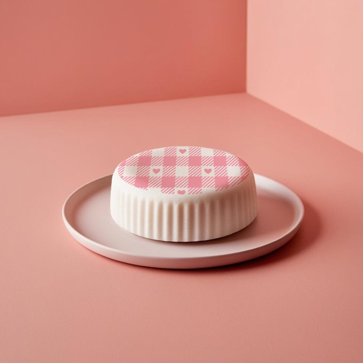 Wydruk jadalny krata serca. Tapeta na tort papier skrobiowy - obrazek 4