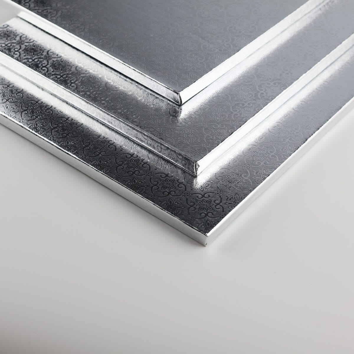 30x40 cm Podkład pod tort srebrny prostokątny - obrazek 2