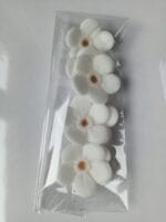 Kwiat niezapominajka cukrowa biała śr. 2,5 cm opak.7 szt. - obrazek 4