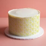 Żółte kwiaty tapeta cukiernicza, wydruk jadalny papier cukrowy - obrazek 3