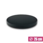 Podkład styrodurowy 25 cm Czarny z oklejonym bokiem - obrazek 2