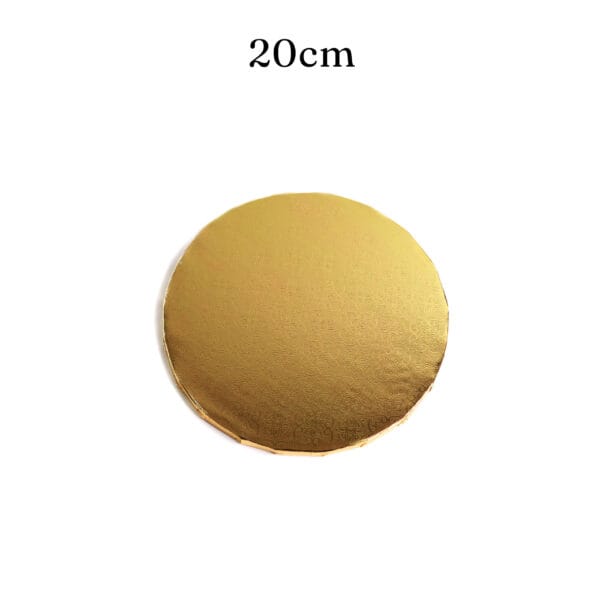 20 cm podkład pod tort złoty 1,2 cm