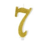 Świeczka Urodzinowa Cyfra 7 , 10 cm