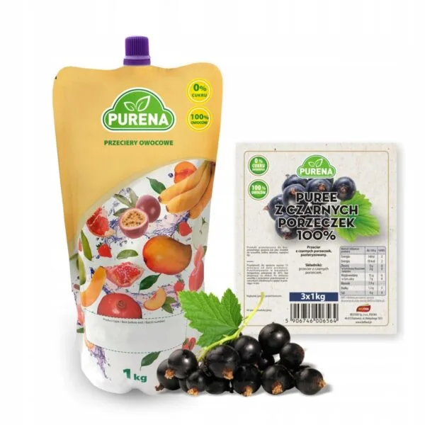 Przecier z czarnej porzeczki 100% 1KG Purena
