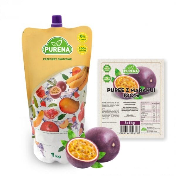 Przecier marakuja 100% 1KG Purena