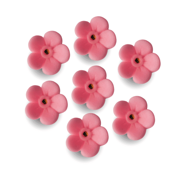 Kwiat niezapominajka cukrowa różowa śr. 2,5 cm opak.7 szt.