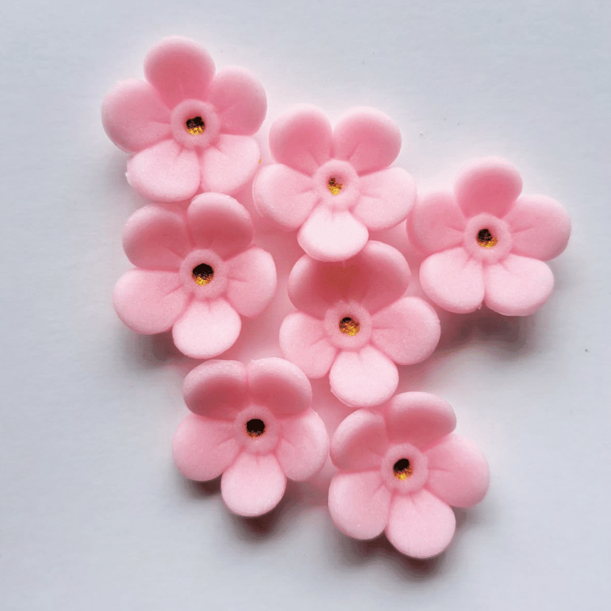 Kwiat niezapominajka cukrowa różowa śr. 2,5 cm opak.7 szt. - obrazek 2