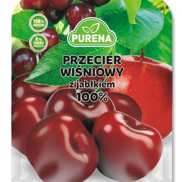 250g Przecier wiśniowy z jabłkiem 100%  Purena