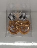 Dekoracja cukrowa na tort Motor zestaw 5 szt złoty