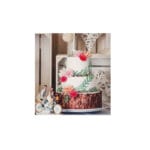 Dekoracja waflowa gałązka oliwna na tort Rose Decor - obrazek 3