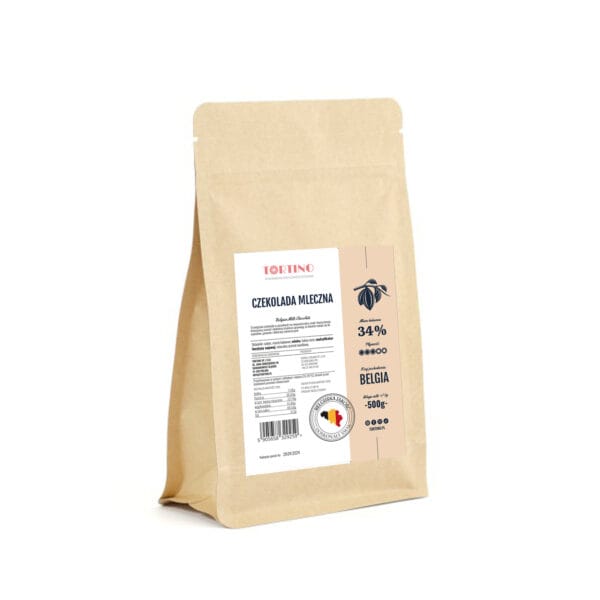 Belgijska Mleczna Czekolada w Dropsach 32% - Tortino 500g