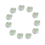 Hortensja biała 3,5cm kwietek z masy cukrowej 10 szt - obrazek 3