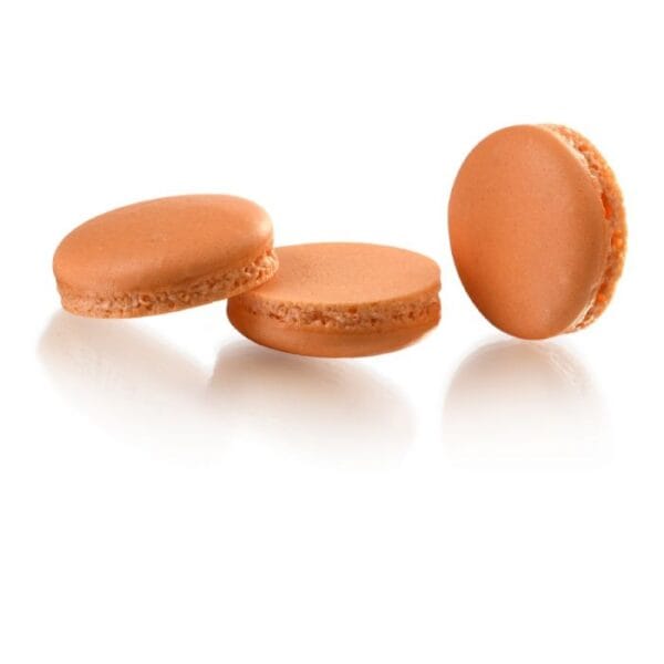 Pomarańczowe korpusy na makaroniki 6 szt.