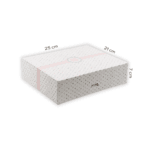 Opakowanie na ciasto z nadrukiem kropki 250x210x70