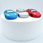 Duży Niebieski Samochód. Figurka z masy cukrowej - obrazek 2