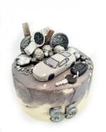 Duży Niebieski Samochód. Figurka z masy cukrowej - obrazek 4