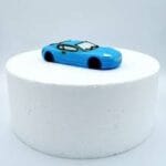 Duży Niebieski Samochód. Figurka z masy cukrowej