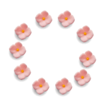 Hortensja różowa 3,5 kwiatek z masy cukrowej 10 szt - obrazek 3