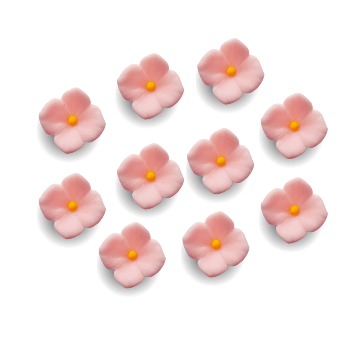 Hortensja różowa 3,5 kwiatek z masy cukrowej 10 szt - obrazek 4