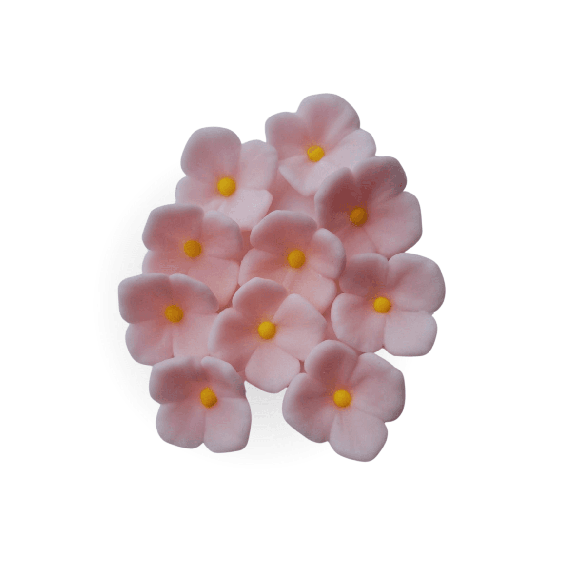 Hortensja różowa 3,5 kwiatek z masy cukrowej 10 szt - obrazek 2