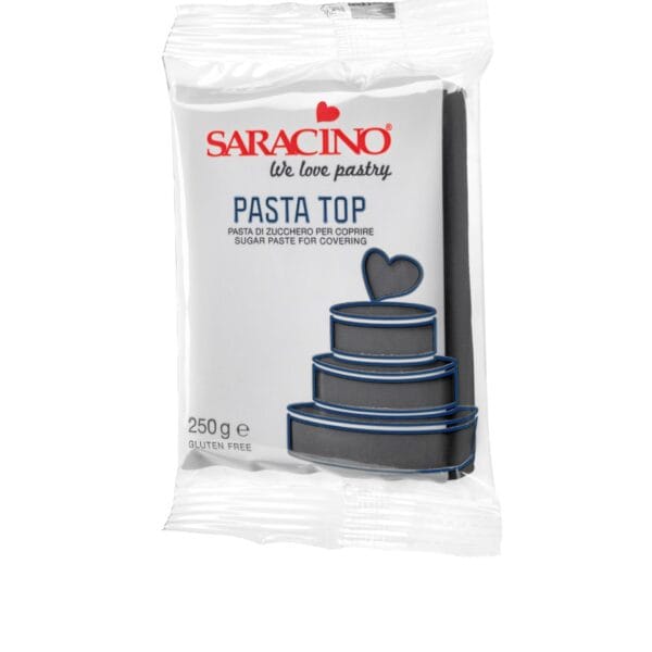 Czarna masa cukrowa do obkładania Pasta Top  Saracino 250 g