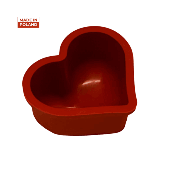 Pojedyncza foremka silikonowa na monoporcję serce 48x61x37mm F-79 Genes