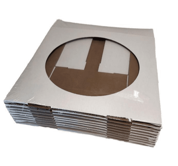 10 szt 27x27x6 Pudełko na tartę z okienkiem