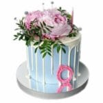 Podkład styrodurowy srebrny okrągły 25 cm CakeDecor - obrazek 2