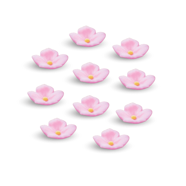 Hortensja różowa 3,5 kwiatek z masy cukrowej 10 szt