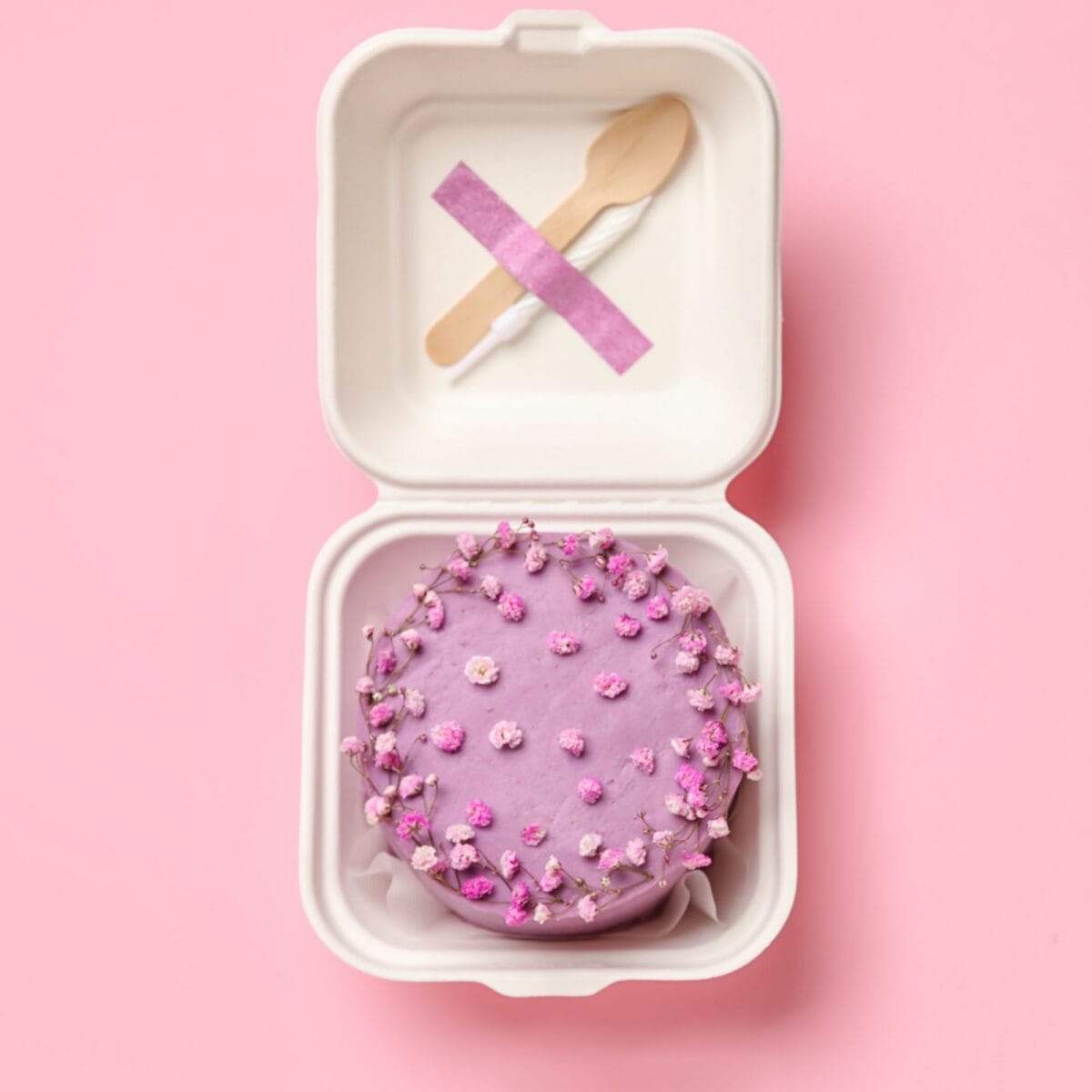 Opakowanie na bento cake tort 155 x 150 x 75mm - obrazek 2