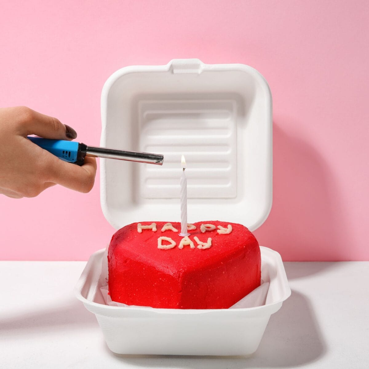 Opakowanie na bento cake tort 155 x 150 x 75mm - obrazek 3