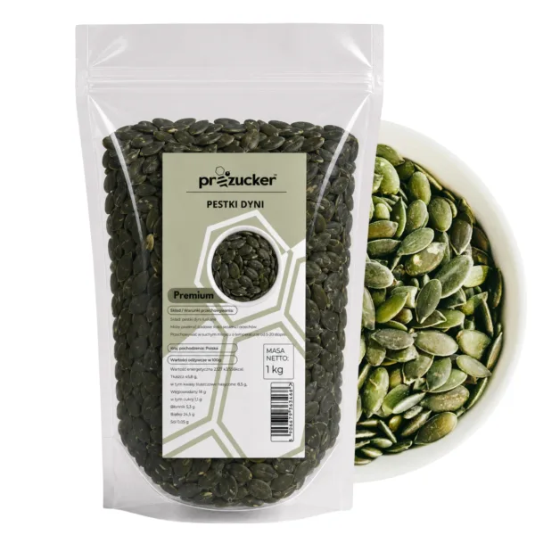 Pestki dyni polskie proZucker 1 kg w opakowaniu strunowym