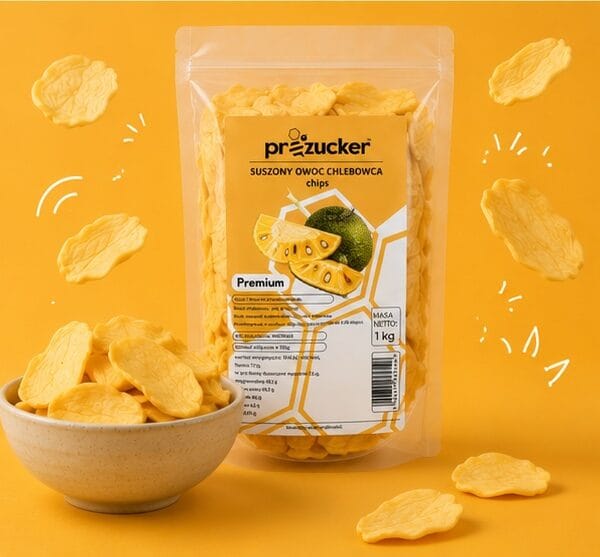 Suszony owoc chlebowca chipsy Jackruit proZucker 1 kg
