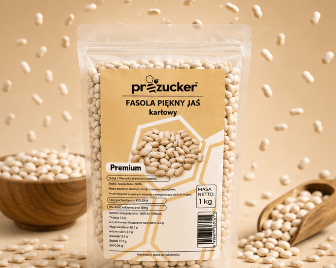 Fasola piękny jaś karłowy proZucker 1 kg - obrazek 1